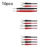 16-Piece Multimeter Test S Probe Voltmeter For Alligator Cable Clip Kit