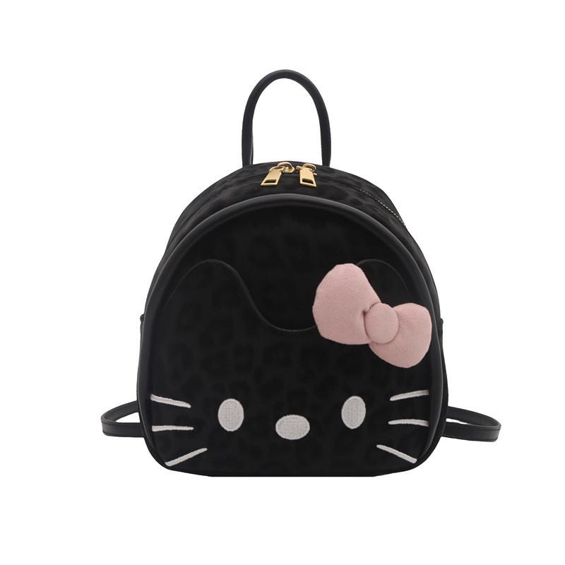 Hello Kitty Cartoon Cat Kids Backpack With Breathable Pu Material For School And Daily Use