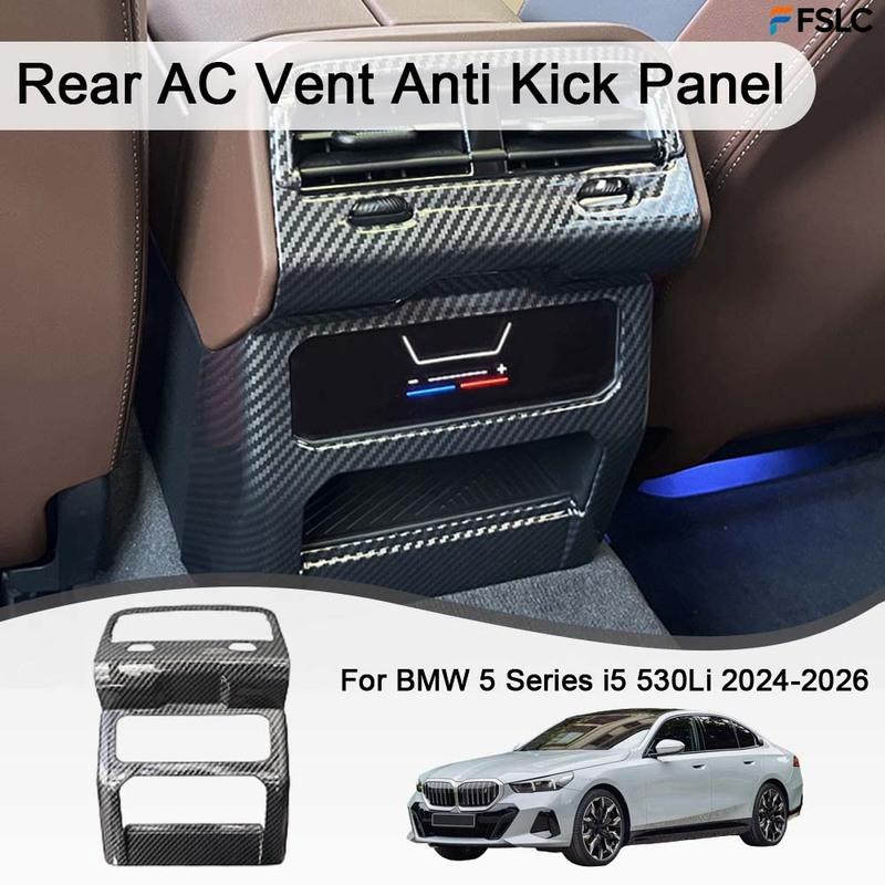Car Decoration Rear AC Vent Anti Kick Panel For BMW 5 Series i5 530Li 2024-2026 Cars Accessories Upgrade Modify A Car