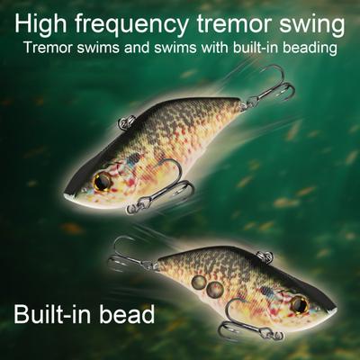 Рыболовная приманка VIB 7 см/17 г, напечатанная на 3D-принтере, с крючками, жесткая искусственная приманка для дальнего заброса, аксессуары для ловли пресноводной соленой форели, окуня, судака