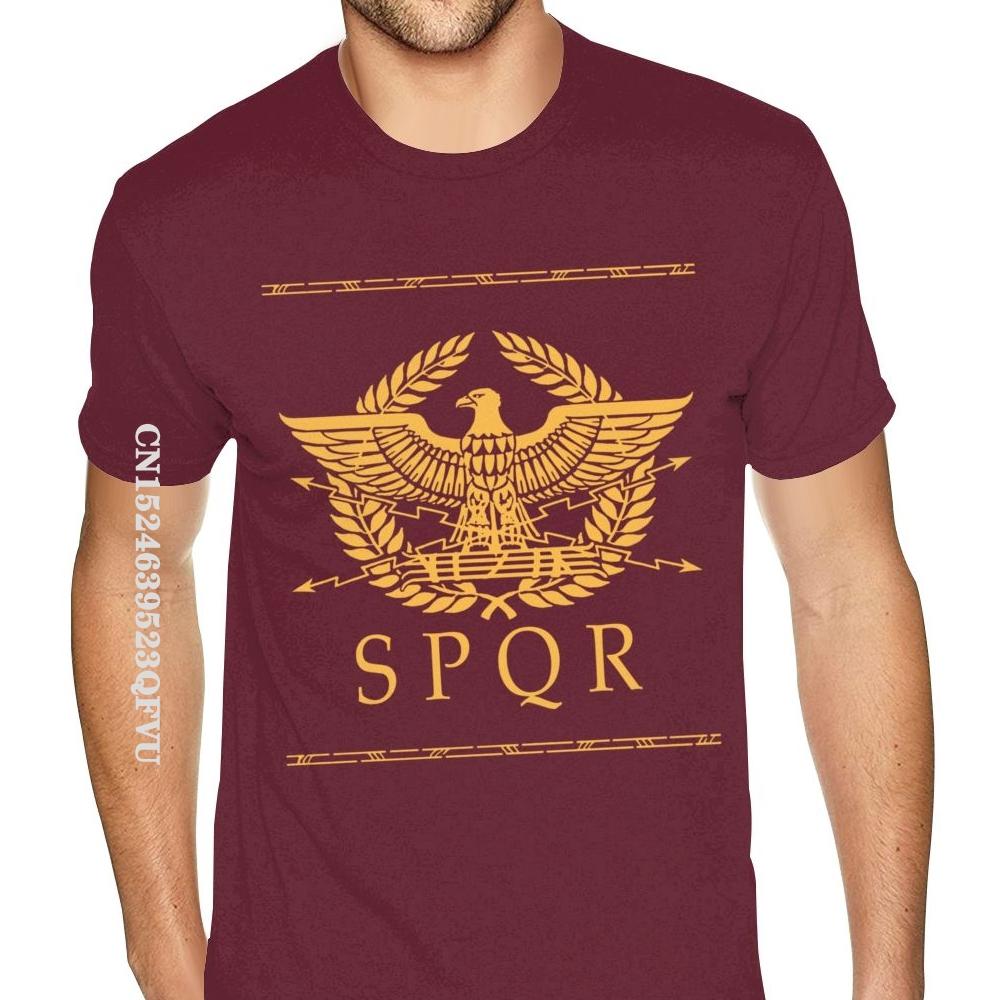 Мужская футболка Roman Empire SPQR большего размера для мужчин, футболки с художественным дизайном, футболки для мужчин из хлопка, повседневные, последние