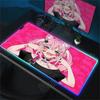 RGB Anime Cute Hakui Koyori Mousepad Non-slip Rubber Gaming Hololive Mouse Pad Keyboard Mat Computer PC Laptop Pad Game Desk Mat