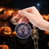 Pumpkin Witch Decoration Halloween Hanging Ornament 2D Flat Acrylic Pendant for Car Interior Rearview Mirror Backpack Key Ring