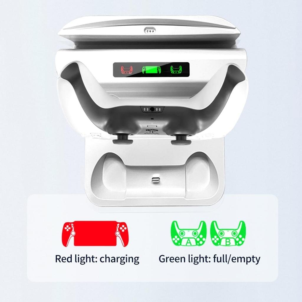 Playstation5 Portal Charging Dock, 3 In 1 Charging Dock Station Stand for Playstation5 Portal Remote Player for PS5 Controller Charger Dock Base Kit