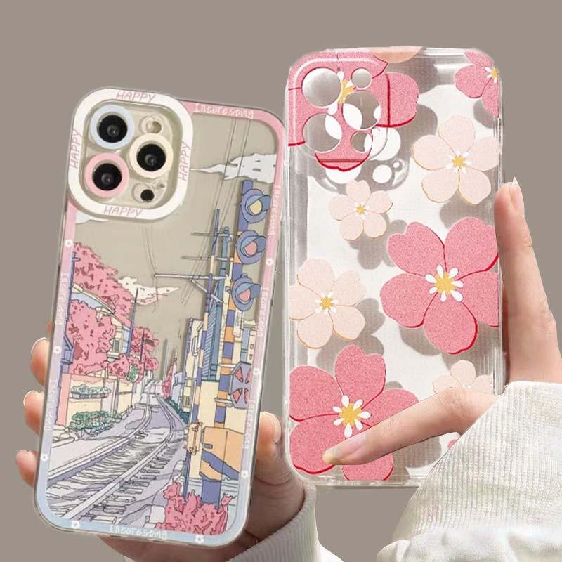 Чехол с аниме-пейзажем для Xiaomi Redmi Note 12 13 4G 11 10 9 13 Pro Plus 5G 9S 8 12S 11S Redmi 12 12C 13C A1 A2 Plus 9A 9 Чехол