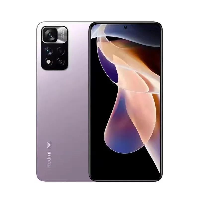 Восстановленный смартфон Xiaomi Redmi Note 11 Pro с глобальной прошивкой, 8 ГБ оперативной памяти, 256 ГБ встроенной памяти, процессором MTK Helio G96 Octa Core, камерой 108 Мп, дисплеем 120 Гц, NFC и поддержкой 5G.