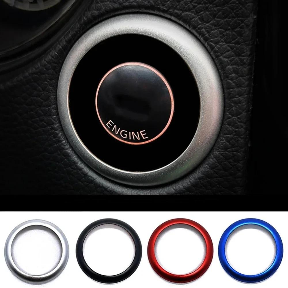 Car Engine Start Stop System Switch Button Ring Ignition For Infiniti QX50 QX60 Q50 Q60 QX80 Auto Decoration