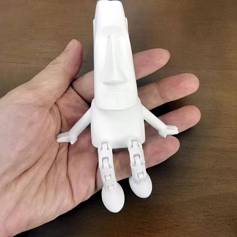 3D-печатная статуя Моаи с острова Пасхи, Моаи-украшение с подвижными суставами, Коллекционная фигурка, Декор для дома и рабочего стола, Подарок на вечеринку