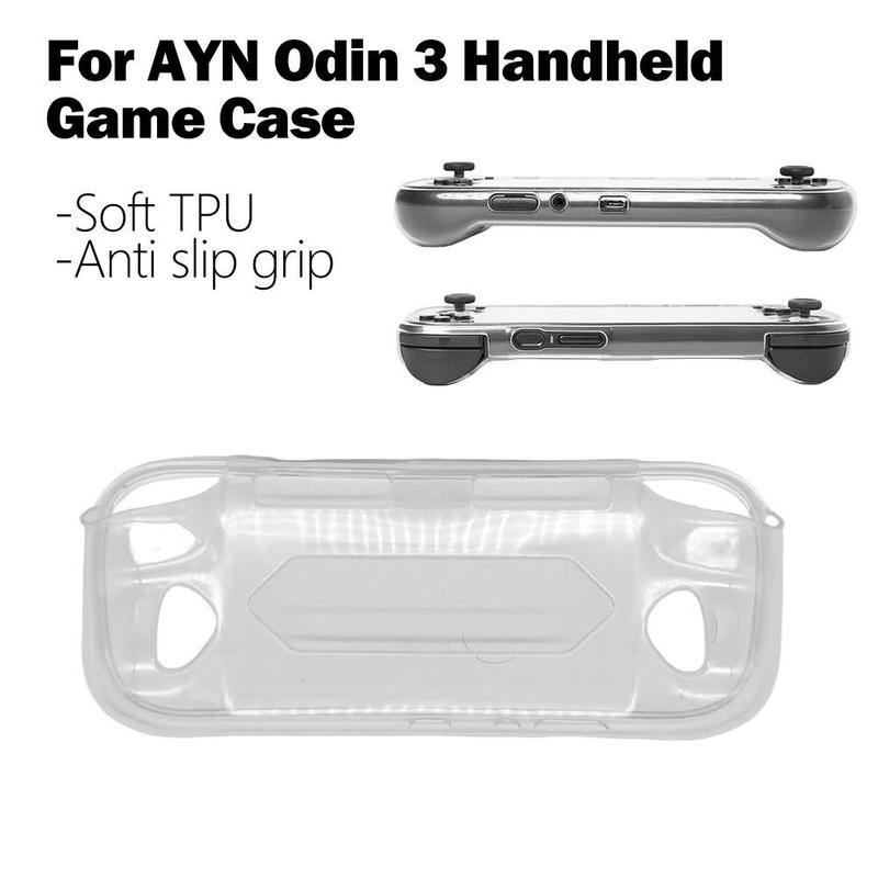 Для AYN Odin 3 Ручная игровая консоль Чехол для игры Ручная игровая консоль Защитный чехол Мягкий резиновый чехол из ТПУ Защитная крышка Прозрачный Защита от падения