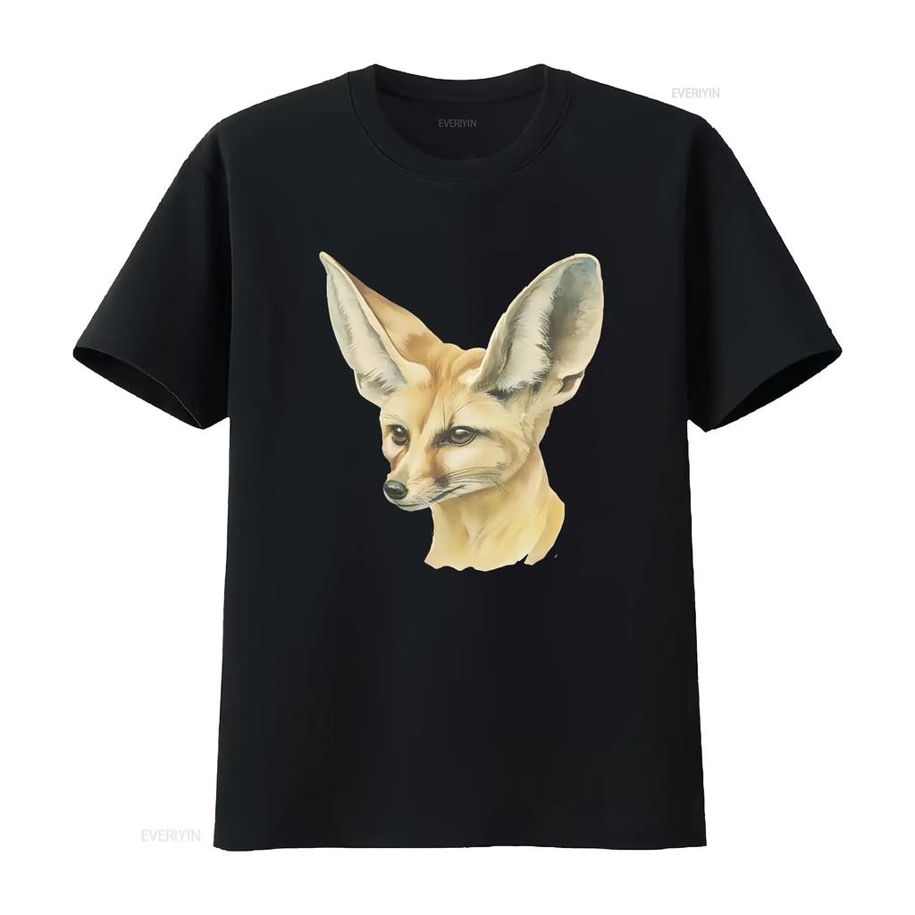 Fennec Fox Portrait T Shirt 100 Cotton S Xxl Ta054954 Vintage Versatile Breathable Casual Stretched Unisex Fashion