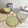 Набор ручной работы из бамбука в этническом стиле - Термостойкие круглые подставки для кухни и ресторана