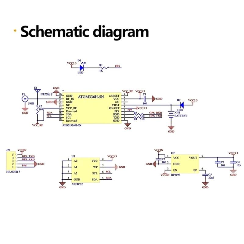 Модуль управления полетом ATGM336H, спутниковый навигатор, приемник GLONASS с низким энергопотреблением для дронов и робототехники