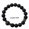 Natural Stone Beaded Bracelet Men 10mm Lava Stone Bead Charm Men Bracelet Jewelry with Original Natural Crystal Gift