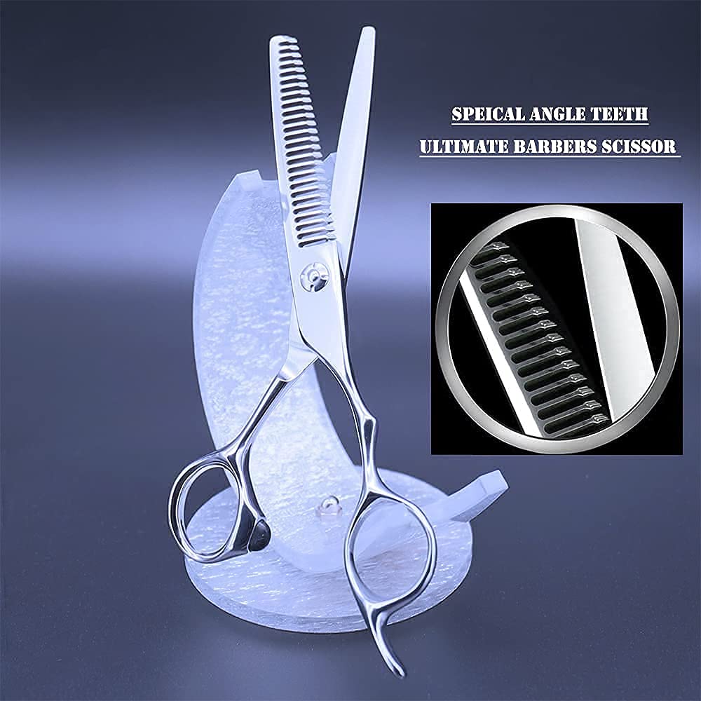AOLANDUO 6 Inch Prime Textured Scissors Thin High End Made In Japan Aichi Steel Handmade Hair Cutting Scissors Razor for Barbers Edge/Offset