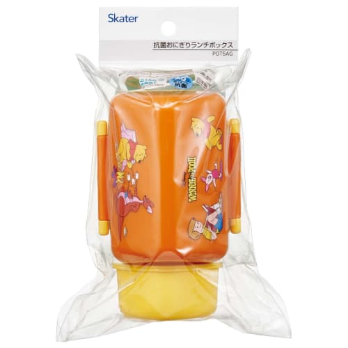 Skater Antibacterial Triangular Rice Ball Lunch Box Rice Ball Case Lunch Box Microwave Safe Cute Children Disney Winnie the Pooh Retro Pooh POT5AG-A