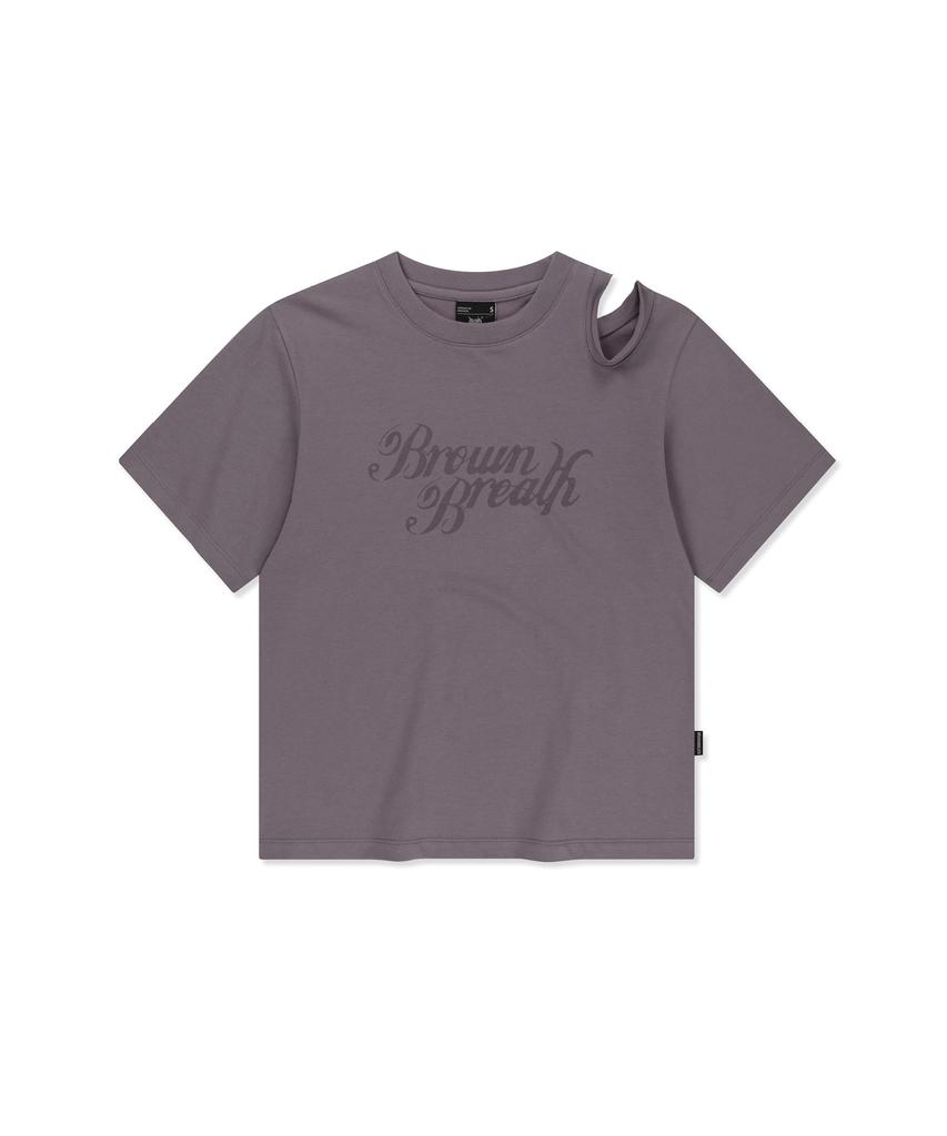 Футболка BROWNBREATH с вырезами W - Лавандовая