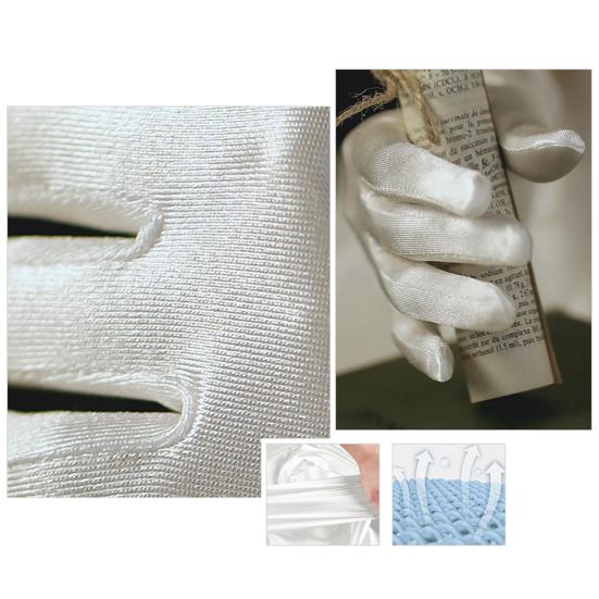 1 пара популярных 3D эластичных перчаток для выпускного вечера, гладких атласных свадебных перчаток для фестиваля