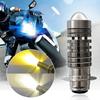 Accessories 12v Led Motorcycle Light Dual Color P15d Auxiliary Spotlight Headlight H4 Bulbs Lamp 3000k/6000k U2t0