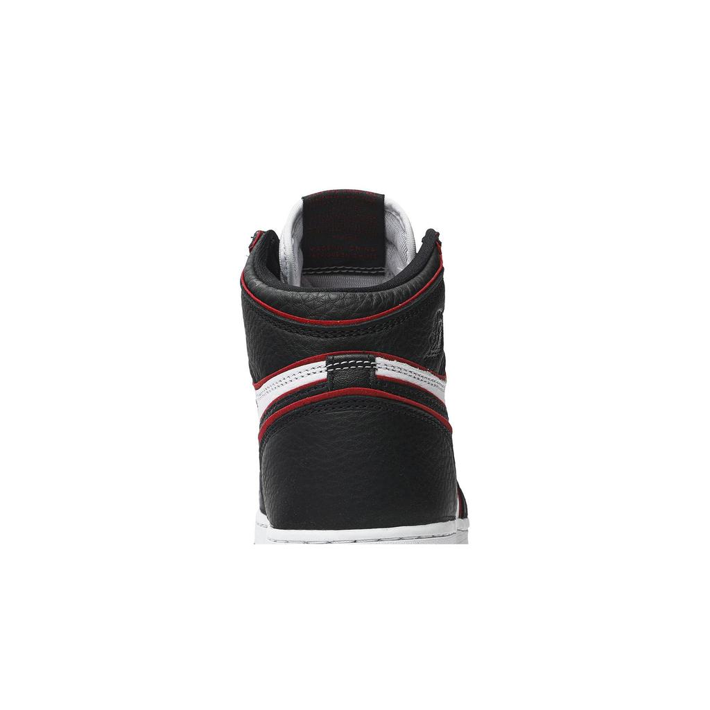 Air Jordan 1 Retro High OG BG 'Bloodline' (Unisex) Black / Gym Red / White Kids' Basketball Shoes 575441 062