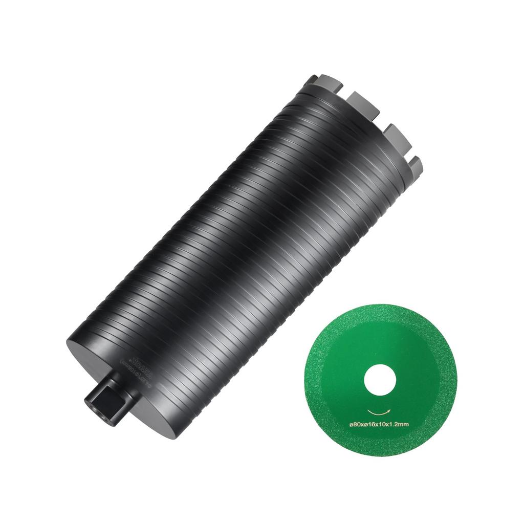 VEVOR Core Drill Bit, 10.8 cm Wet/Dry Diamond Core Drill Bits for Brick and Block, Concrete Core Drill Bit with Pilot Bit Adapter and Saw Blade