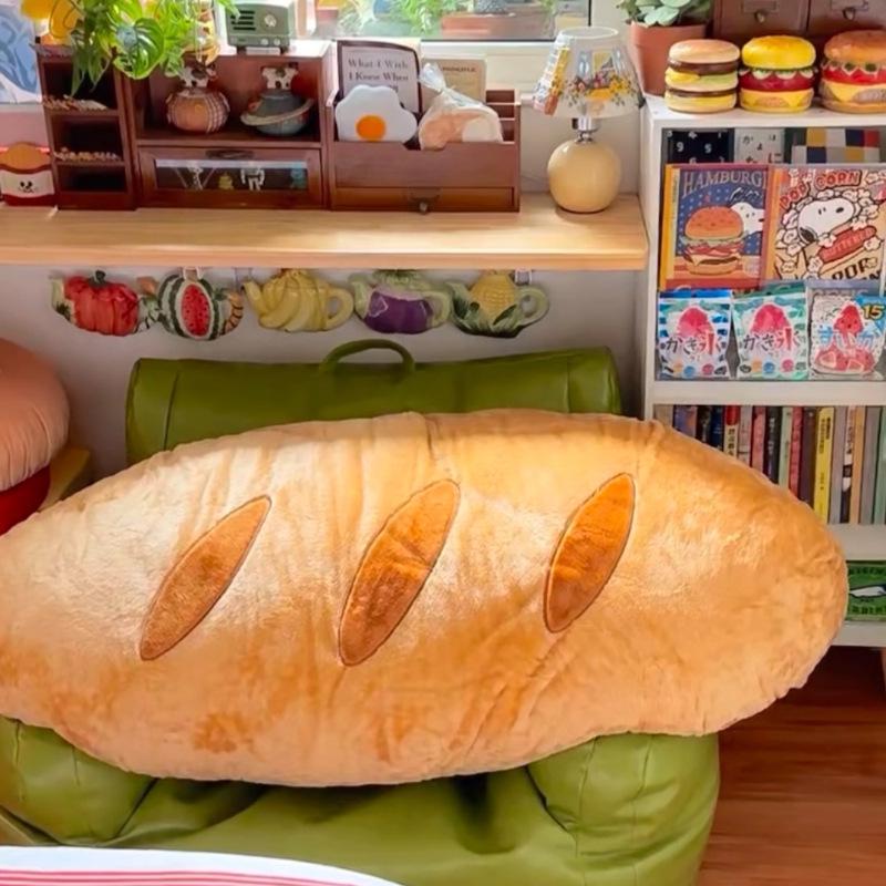 Baguette Bread Backrest Pillow - Sleeping, Sofa, and Decorative Long Pillow
