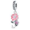 925 Silver Sunflower Butterfly Flower Heart Charm for 3mm DIY Bracelet, Beautifully Beaded DIY Fashion Maker Gifts