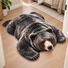 Non Slip Bear Shape Area Rug Lifelike Bear Pattern Carpet New Animal Shaped Floor Mat  Livingroom