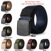 Casual Metal-free Security Check Tactical Waistband Nylon Waist Belt Military Web Belt for Fat Man