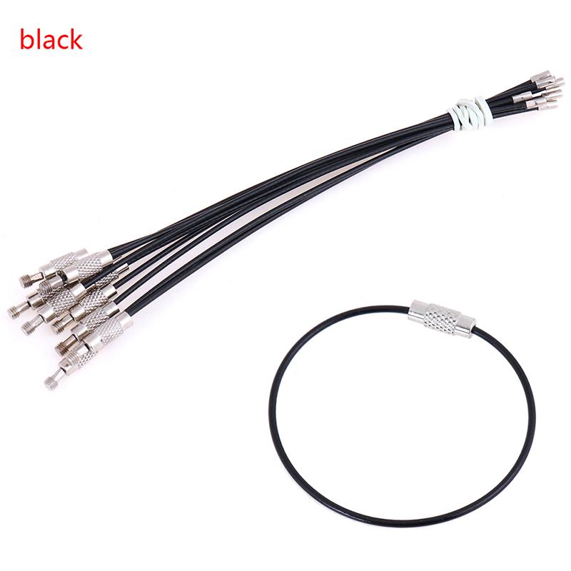 10 шт. 1,5*150 мм нержавеющая сталь круглая петля держатель брелок веревка наружные инструменты