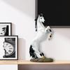 Стоящая Фигурка Лошади Имитация Винтажная Миниатюрная Статуэтка Пони Смола Скульптура Животного Украшение для Дома Офиса Настольное