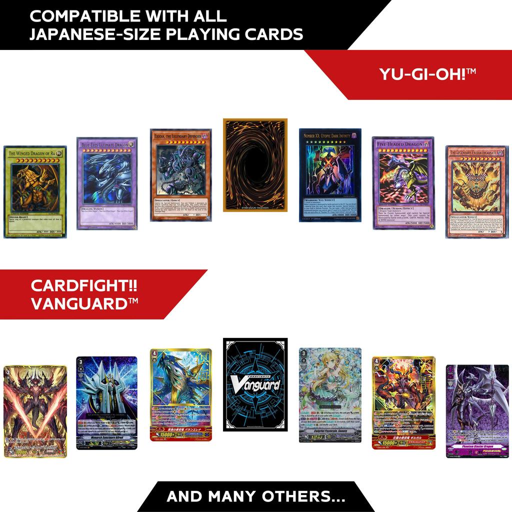 Apollo Clear Card 200 Count TCG Sleeves for Cards Cards Card Cardfight Vanguard 62 x Japanese-Made Sleeves, - Ultra-Transparent - Yu-Gi-Oh! (Yu-Gi-Oh!