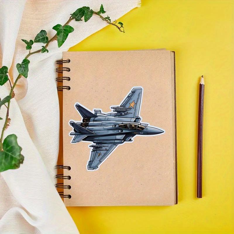 Реалистичные наклейки на модель истребителя, прочные для ноутбука, автомобиля, багажа, скейтборда и многого другого - идеально подходят для подростков, взрослых, креативного декора и подарков