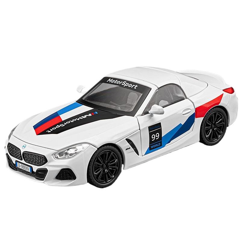 1/22 BMW Z4 M40I Кабриолет Купе Суперкар Литая модель Металлическая коллекция автомобилей Хобби Имитированное украшение Подарок на день рождения Парню
