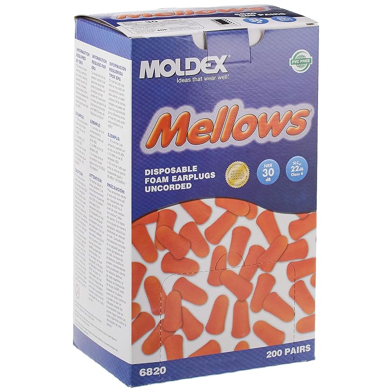MOLDEX Moldex Ear Plugs 6820 Mellows 200 Pairs