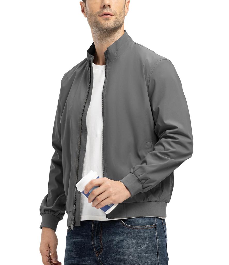 Mountain Water Golf Light Work Climbing Thin Весенняя и осенняя одежда Серый [Gopune] Мужская парка, водоотталкивающая, одежда, верхняя одежда, куртка, джемпер,