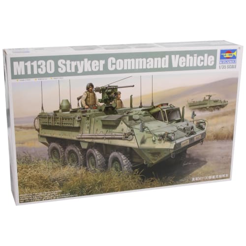 Trumpeter 1/35 Scale US Army M1130 Stryker Command and Communication Vehicle Plastic Model