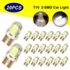 20 шт T10 COB кристалл силиконовый короткий W5W астигматизм высокая яркость прозрачный водонепроницаемый ширина индикатор свет