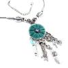 [E1371] - Designer Necklace 'Memories of the Past' Turquoise