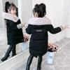 Winter Warm Plus Cotton Padded Down Padded Jacket Girls Winter Padded Jacket Padded Children's Mid-length Padded Jacket Jacket