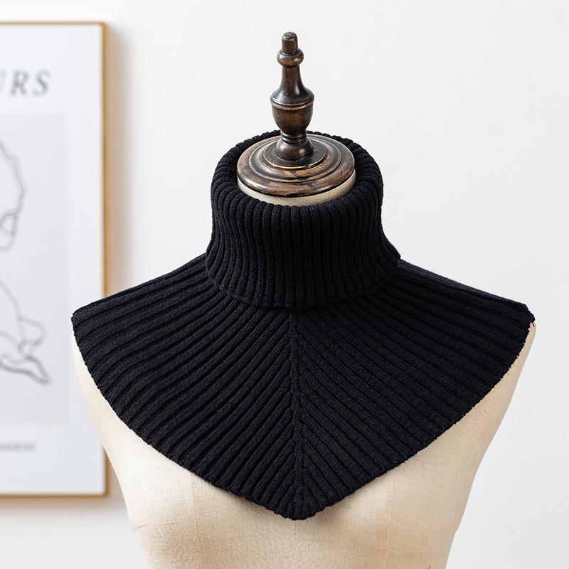 Cashmere High Collar Neck Scarf Women Winter Cervical Protection Warm False Collar Scarf With Sweater Pullover Shawl Scarf