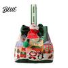 Christmas Small Gifts Drawstring Gift Bag with Handle Reusable Canvas for Packaging Bags Present Xmas Candy Goodie Treat Pouch Holiday Party