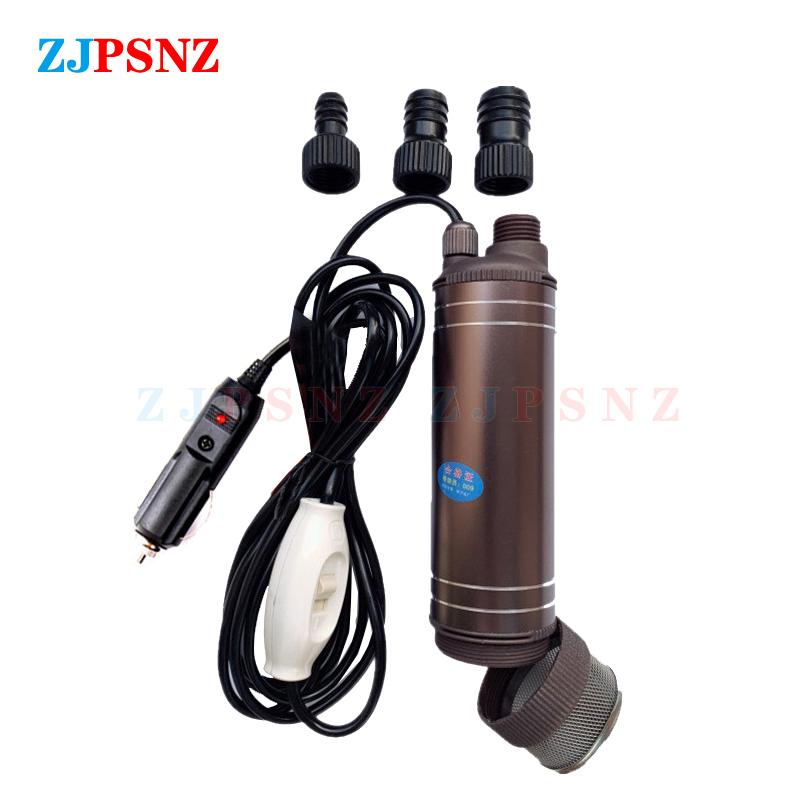 12V/24V 150W Portable DC Submersible Electric Pump For Diesel Fuel Delivery Water Sewage Suction Transfer Electric Pump 45L/Min