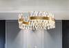 Amsterdam - Chandelier 60 cm, LED ring 118 W, Brushed Brass, K9 Gold Crystal
