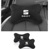 Car Seat Headrest Auto Logo Neck Pillow Seat Belt Shoulder Pad for Seat Ibiza Leon Cupra Ateca Altea Arona Tarraco Toledo Exeo