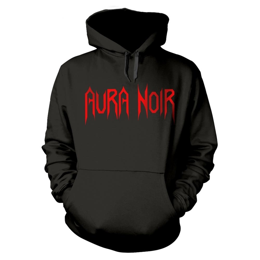 Толстовка с капюшоном Aura Black Unisex для взрослых с логотипом