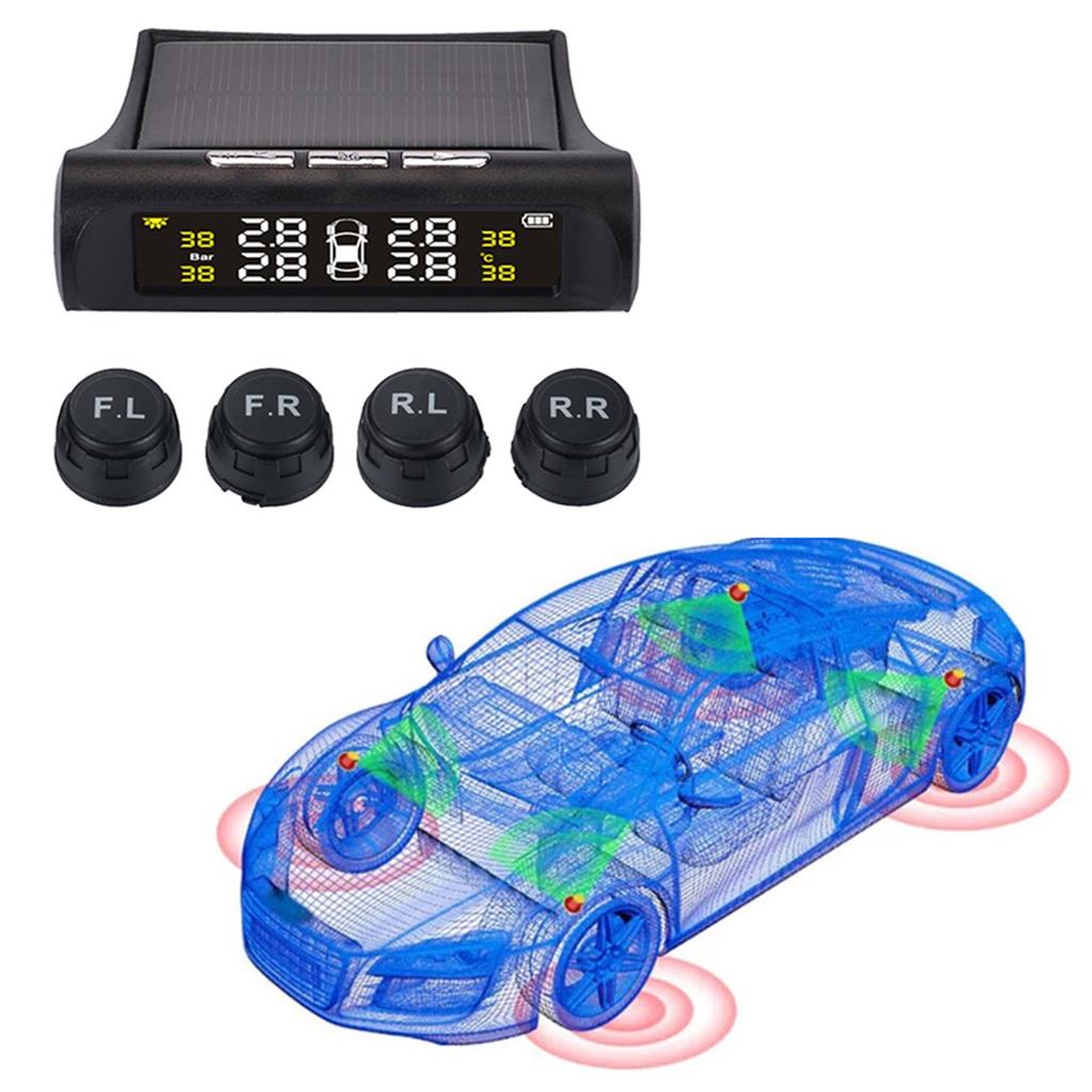 Solar TPMS/Car Tire Pressure Monitor/Solar Charging/Tire Pressure Monitoring System/External Sensor