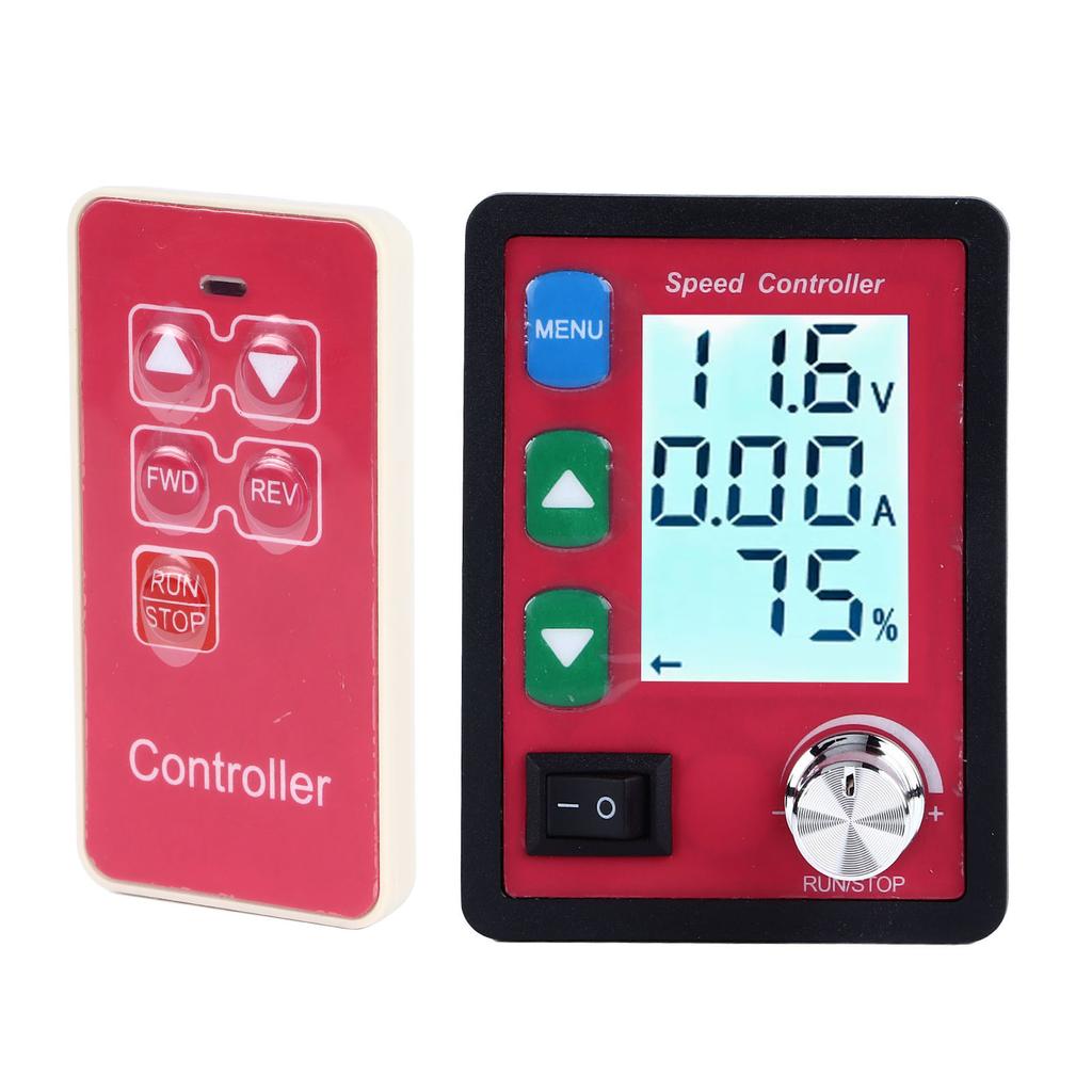 Motor Speed Controller 15A LCD Display Remote Control Motor Driver Speed Regulator with Overload Preservation  6‑55V