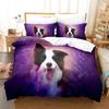 Purple Bedding Set Polyester Duvet Cover Quilt Cover 3D Comforter Cover Lavender Butterfly Double Full King Queen Twin Single