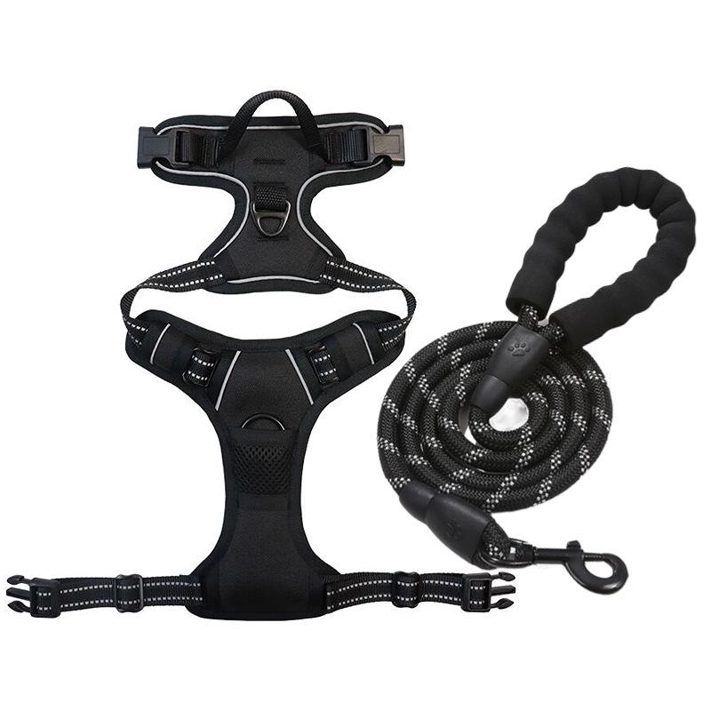 Нейлоновая шлейка для груди и поводок для крупных питомцев