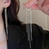 Frosty Style Tassel Earrings Fashionable Heavy Industry Metal Style Earrings Niche Simple Earrings